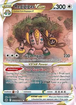 Regigigas VSTAR - GG55/GG70 - Pokemon Crown Zenith Galarian Gallery Card NM - Image 1