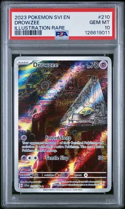 2023 POKEMON SCARLET & VIOLET 210 DROWZEE ILLUSTRATION RARE PSA 10 GEM MINT - Image 1