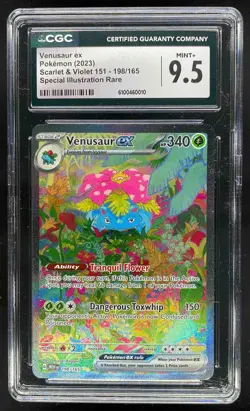 2023 Pokemon S&V 151 Venusaur ex Special Illustration Rare CGC 9.5 Mint+ #198 - Image 1