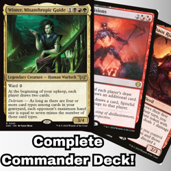 MTG Commander EDH Deck Winter, Misanthropic Guide One 100 Magic Cards Custom - Image 1