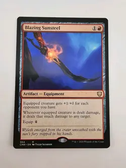 Blazing Sunsteel Commander Legends Regular - Image 1