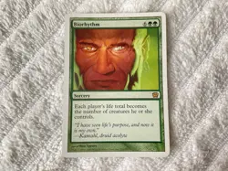 Magic the Gathering MTG 1x Biorhythm 9th Edition HP Nice Eye Appeal - Image 1