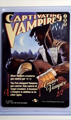 2025 MTG Magic The Gathering INR Poster Showcase #484 Captivating Vampire - Image 1
