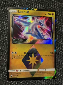 LATIOS PRISM STAR - Pokemon: SM Celestial Storm - Prism Rare 108/168 - NM - Image 1