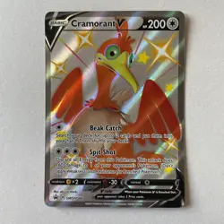 Pokemon Black Star Promo #SWSH086 Cramorant V Full Art Foil Promo - Image 1