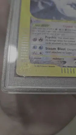 Pokemon 2003 Aquapolis #149 Lugia Holo Card PSA 9 Mint Graded Rare ! - Image 2