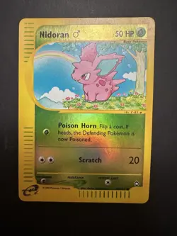 Pokemon TCG Reverse-Holo Nidoran 96/147 Aquapolis MP e-Card Common WoTC Vintage - Image 1