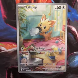🔥Lillipup 154/086 White Flare Illustration Rare Pokemon TCG Card NM+🔥 - Image 1