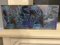 Phantasmal Flames Pokemon Center ETB Elite Trainer Box Lot of 2 - IN HAND-SEALED - Image 1