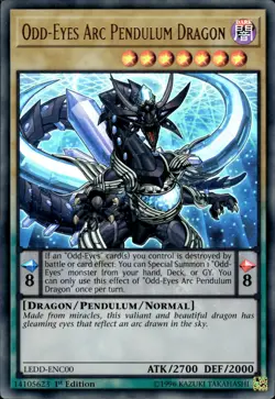 Odd-Eyes Arc Pendulum Dragon - Ultra Rare 1st Edition LEDD-ENC00 - NM - YuGiOh - Image 1