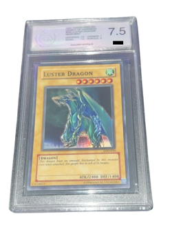 YuGiOh! Luster Dragon - PGS 7.5 - 2003 Legacy of Darkness / LOD - no PSA Grading - Image 2