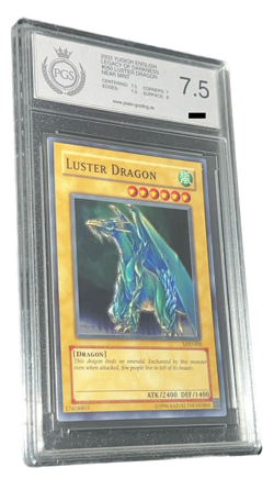 YuGiOh! Luster Dragon - PGS 7.5 - 2003 Legacy of Darkness / LOD - no PSA Grading - Image 3