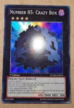 Number 85: Crazy Box numh-en033 1st Edition Super Rare Yu-Gi-Oh! - Image 1