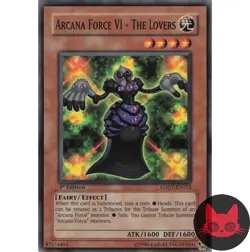 Yugioh Arcana Force VI - The Lovers LODT-EN012 Common 1st Edition LP - Image 1