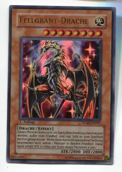 Yu-Gi-Oh! Fellgrant Drache Super Rare SDRL-DE001 - Image 1