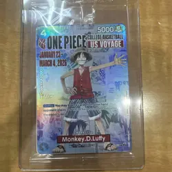 Monkey.D.Luffy (055) (College Basketball US Voyage) P-055 One Piece Promotion... - Image 1