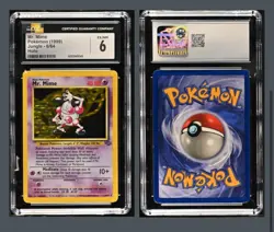 Pokemon TCG Pokemon Jungle Mr. Mime Holo Rare CGC 6 - Image 1