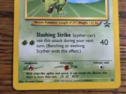 Pokemon Wotc Black Star Promo # 45 SCYTHER **not played** - Image 3