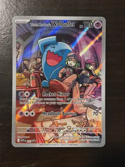 Team Rocket's Wobbuffet 203 SV: Scarlet & Violet Promo Cards Promo Holo NM - Image 1