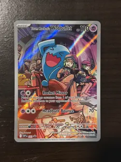 Team Rocket's Wobbuffet 203 SV: Scarlet & Violet Promo Cards Promo Holo NM - Image 2