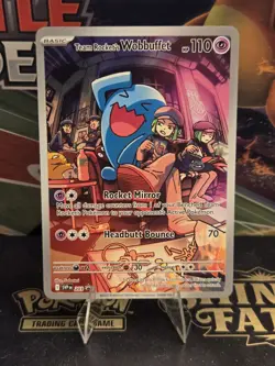 Pokemon Team Rocket's Wobbuffet 203 Sv: Scarlet & Violet Promo Cards Holo TCG NM - Image 1