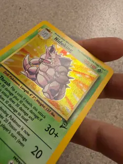 Pokemon Nidoking Holo Rare Card 11/130 Vintage Base Set 2 LP - Image 4