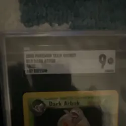 Pokemon Dark Arbok Team Rocket 1st Edition Rare Graded 9 Card #19 2000 - Image 3