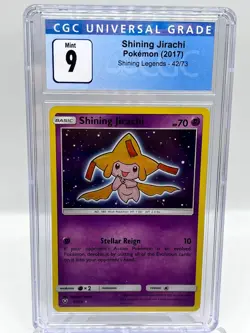 Shining Jirachi 42/73 Shining Legends Holo Shiny Pokemon Card CGC 9 MINT - Image 1