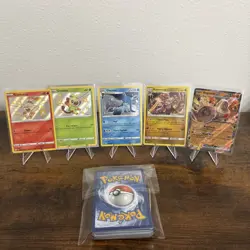 Pokemon TCG 5 Card Rare Lot As Seen Including 60 Bonus Cards NM/M - Image 1