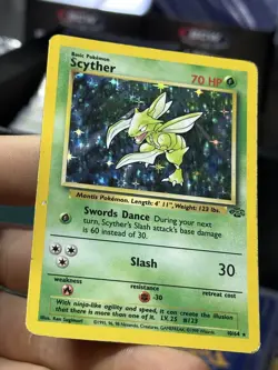 #3 Scyther 10/64 Jungle 1999 Holo Rare WOTC Pokemon Card TCG - Image 4