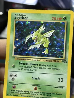 #3 Scyther 10/64 Jungle 1999 Holo Rare WOTC Pokemon Card TCG - Image 5