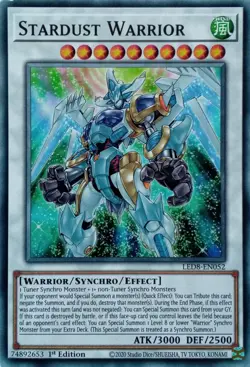 LED8-EN052 STARDUST WARRIOR COMMON 1ST EDITION YuGiOh CARD - Image 1