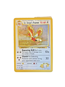 Lt. Surge’s Fearow - 7/132 - Pokemon Gym Heroes Holo Card LP - Image 1