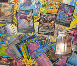 1000 Pokemon Card Massive Lot - Over 100 Foils, Rares, V's, EX's - Image 2