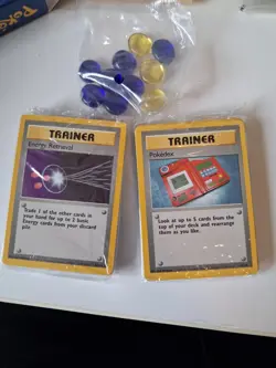 Pokemon Base Set 2-Player Starter Set Sealed Cards Open Box Book and Counters - Image 2