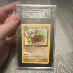 Pokemon Dark Dugtrio Team Rocket 1st Edition Rare SGC 8 Graded Card 2000 - Image 1