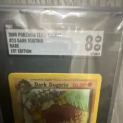 Pokemon Dark Dugtrio Team Rocket 1st Edition Rare SGC 8 Graded Card 2000 - Image 2