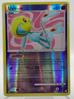 Uxie 18/123 Diamond Pearl Mysterious Treasures Reverse Holo Rare Pokemon Card - Image 1