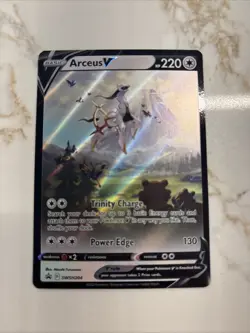 Pokemon TCG Arceus v SWSH Black Star Promo Holo Card SWSH204 Near Mint - Image 1
