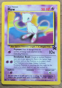Mew # 8 - Black Star Promo - Pokemon Card Vintage WOTC NM+ - Image 1