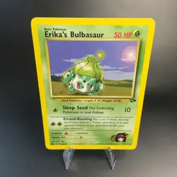 Erika's Bulbasaur 39/132 Gym Challenge Non Holo Rare Vintage Pokemon Card NM-LP - Image 1