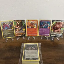 Pokemon TCG 5 Card Rare Lot As Seen Includes 60 Card Bonus - Image 1