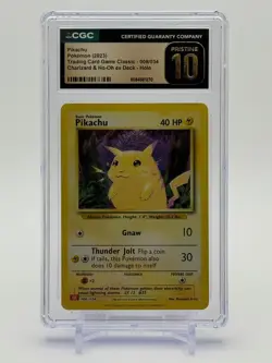 Pokemon Pikachu 008/034 Trading Card Game Classic Holo CGC PRISTINE 10! - Image 1