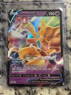 Alakazam V SWSH083 Sword & Shield Black Star Promo Holo Pokemon Card NM - Image 1
