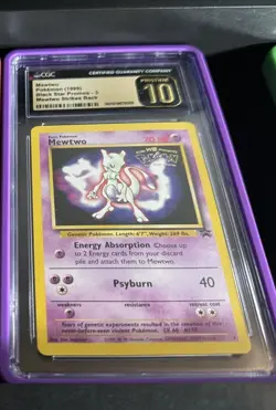 Pokemon Mewtwo WB Movie Black Star Promo #3 CGC 10 Pristine - Image 1