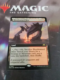 Mtg. Bloodstained Mire. Borderless. #463 Modern Horizons 3. Pack Fresh - Image 1