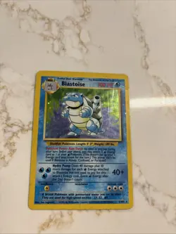 Pokemon TCG Blastoise 2/102 Base Set Holo Rare HP - Image 1