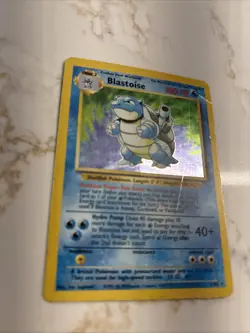 Pokemon TCG Blastoise 2/102 Base Set Holo Rare HP - Image 2
