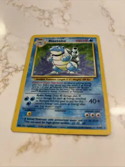 Pokemon TCG Blastoise 2/102 Base Set Holo Rare HP - Image 3