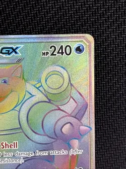 Blastoise GX 218/214 Unbroken Bonds Secret Rare Rainbow Full Art POKEMON TCG! - Image 4